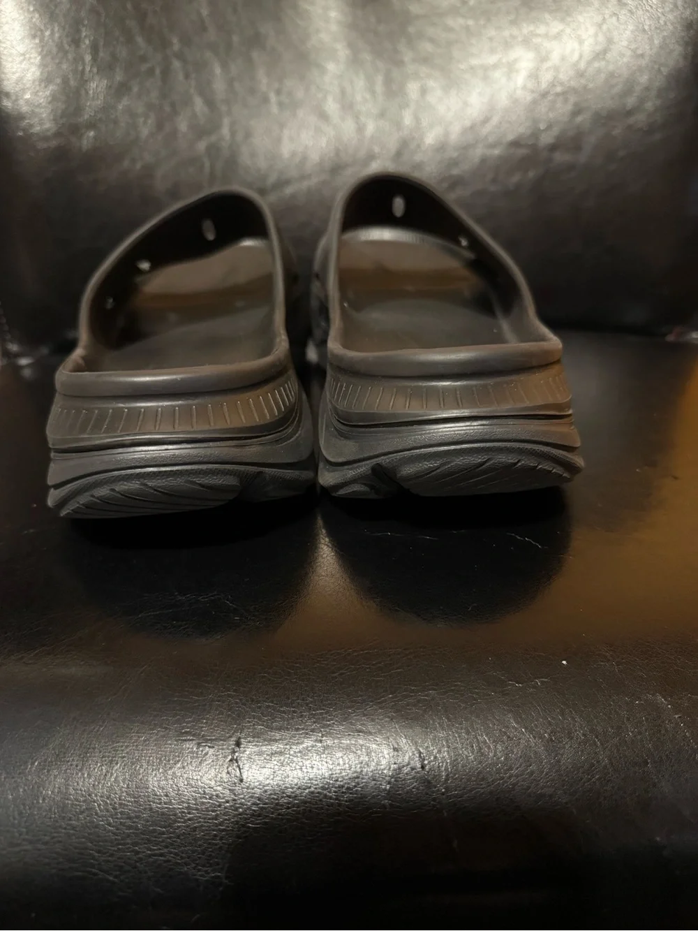 Hoka Black Slide Sandals